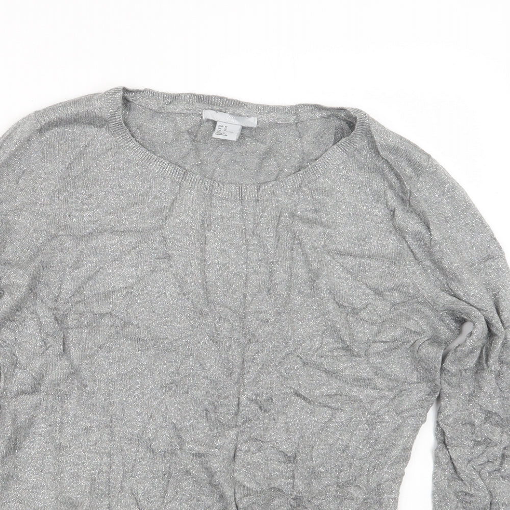 Womens UK Size M H&M Grey Pullover Jumper