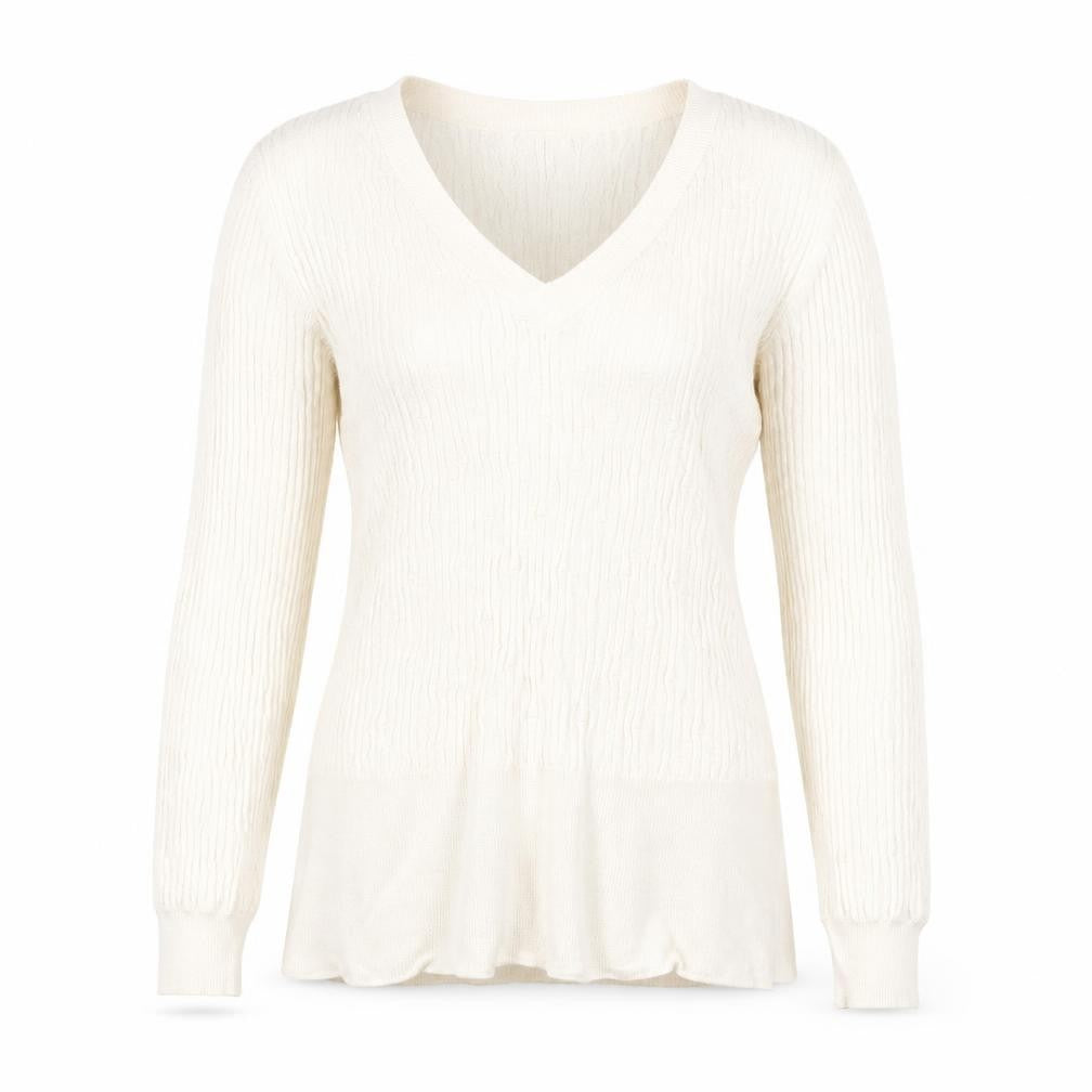 Marks & Spencer Womens Ivory   Pullover Jumper Size 10
