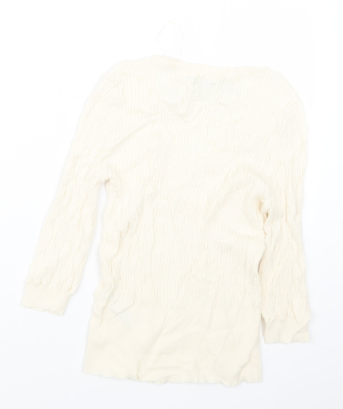 Womens UK Size 10 Marks and Spencer Ivory Pullover Jumper