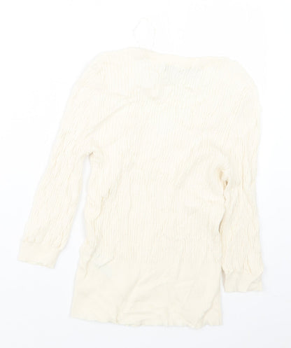 Womens UK Size 10 Marks and Spencer Ivory Pullover Jumper