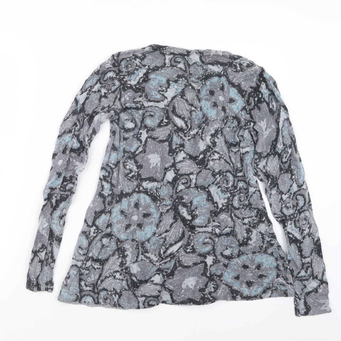 EAST Womens Grey Geometric  Pullover Jumper Size XS