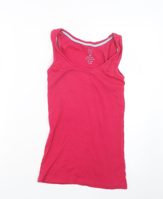 Womens UK Size 12 TU Pink Basic Tank