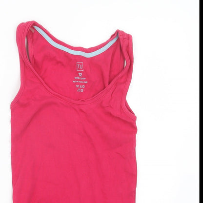 Womens UK Size 12 TU Pink Basic Tank