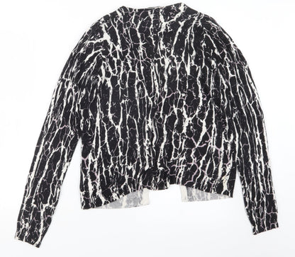 Womens UK Size 10 Marks and Spencer Black Cape Jumper