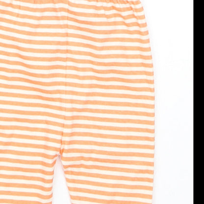 Mini Cuddles Boys Orange Striped  Capri Trousers Size 3-6 Months