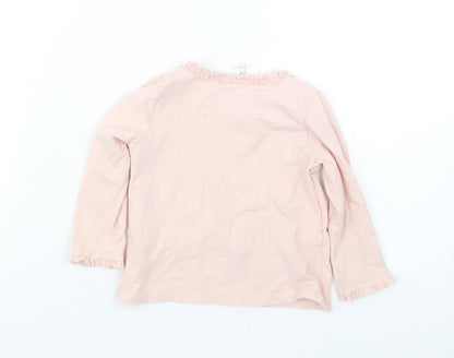 H&M Girls Pink   Basic T-Shirt Size 6-9 Months