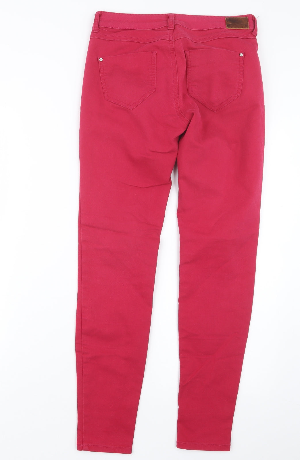 Zara Womens Pink  Denim Straight Jeans Size 8 L26.5 in