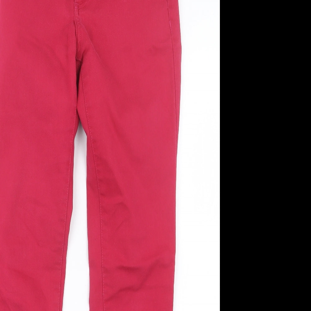 Zara Womens Pink  Denim Straight Jeans Size 8 L26.5 in