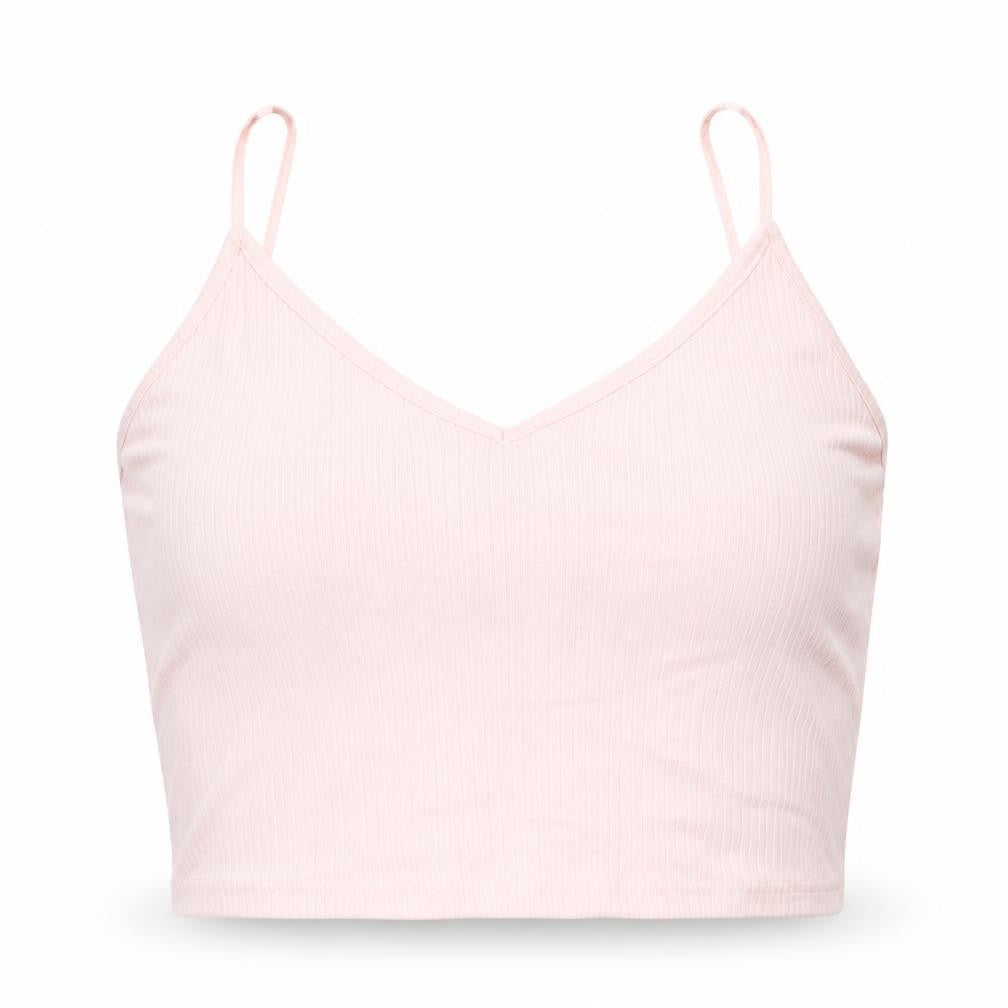 Womens UK Size 14 Topshop Pink Cropped T-Shirt