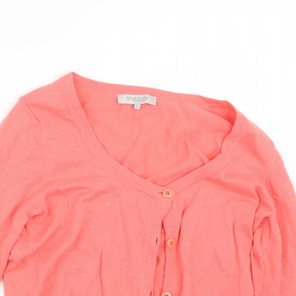 Womens UK Size XS Great plains Pink Cardigan Jumper