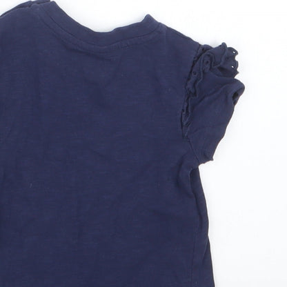Very Girls Blue   Basic T-Shirt Size 6-9 Months