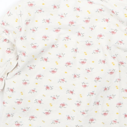 H&M Girls Pink Floral  Basic T-Shirt Size 6-9 Months