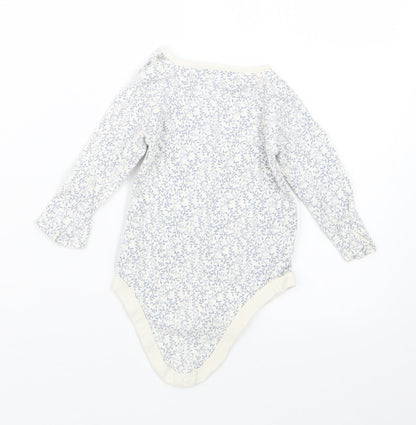 TU Girls Blue Geometric  Babygrow One-Piece Size 6-9 Months