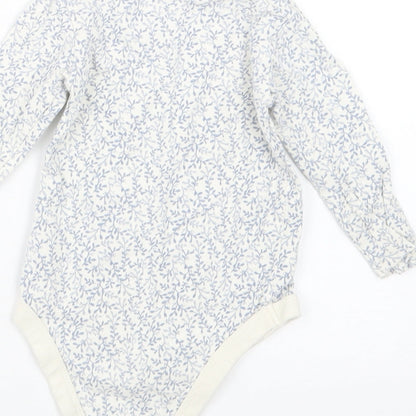 TU Girls Blue Geometric  Babygrow One-Piece Size 6-9 Months