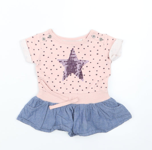 NEXT Girls Pink   Basic T-Shirt Size 3-6 Months