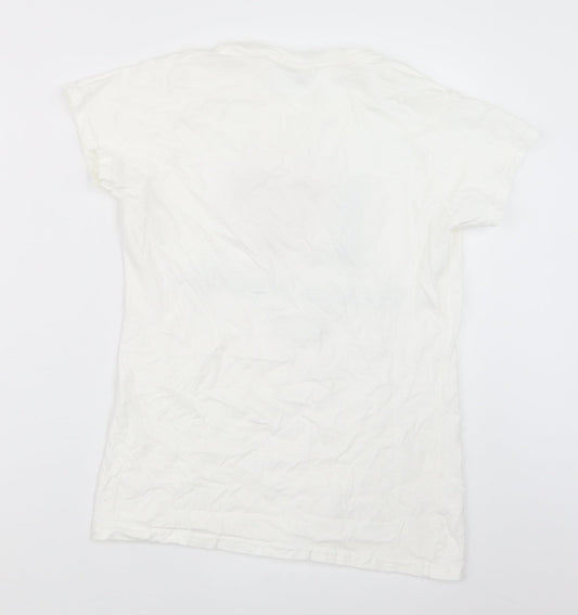 Gildan Womens White   Basic T-Shirt Size M