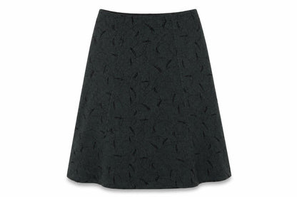 Bonmarché Womens Green Geometric A-Line Skirt Size 14