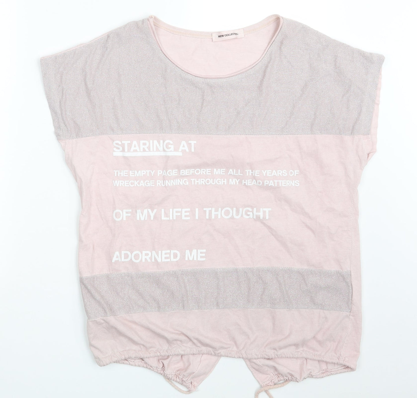 Womens UK Size One Size New Collection Pink Basic T-Shirt