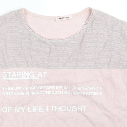Womens UK Size One Size New Collection Pink Basic T-Shirt