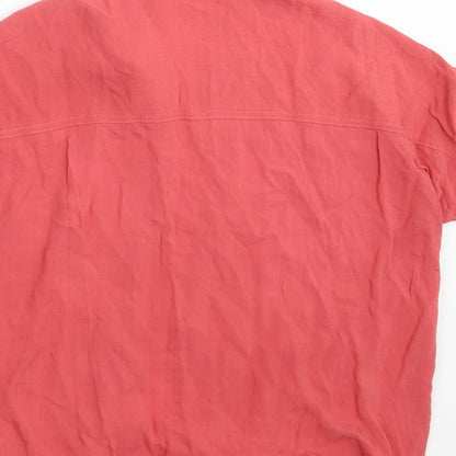 New Look Womens Pink   Basic Button-Up Size 10