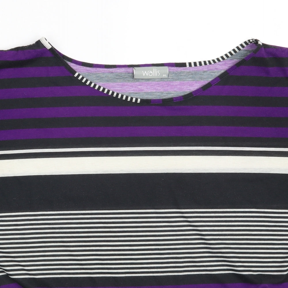 Womens UK Size M Wallis Multicoloured Cropped T-Shirt