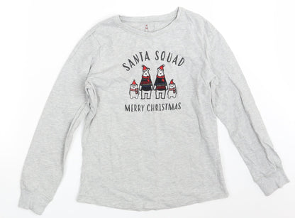 Avenue Womens Grey   Pullover Sweatshirt Size S  - Seasonal Christmas Festive Holiday