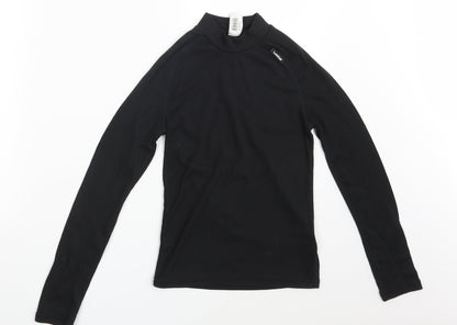Wed'ze Girls Black   Pullover Sweatshirt Size 12 Years