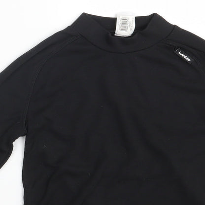 Wed'ze Girls Black   Pullover Sweatshirt Size 12 Years