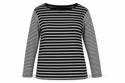 Debenhams Womens Black Striped  Pullover Sweatshirt Size 16