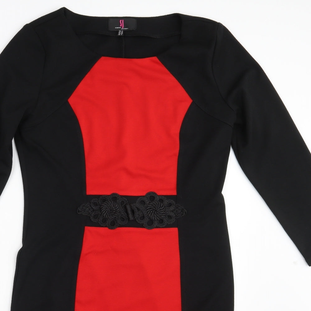 Simon Jefferey Womens Black   T-Shirt Dress  Size 12