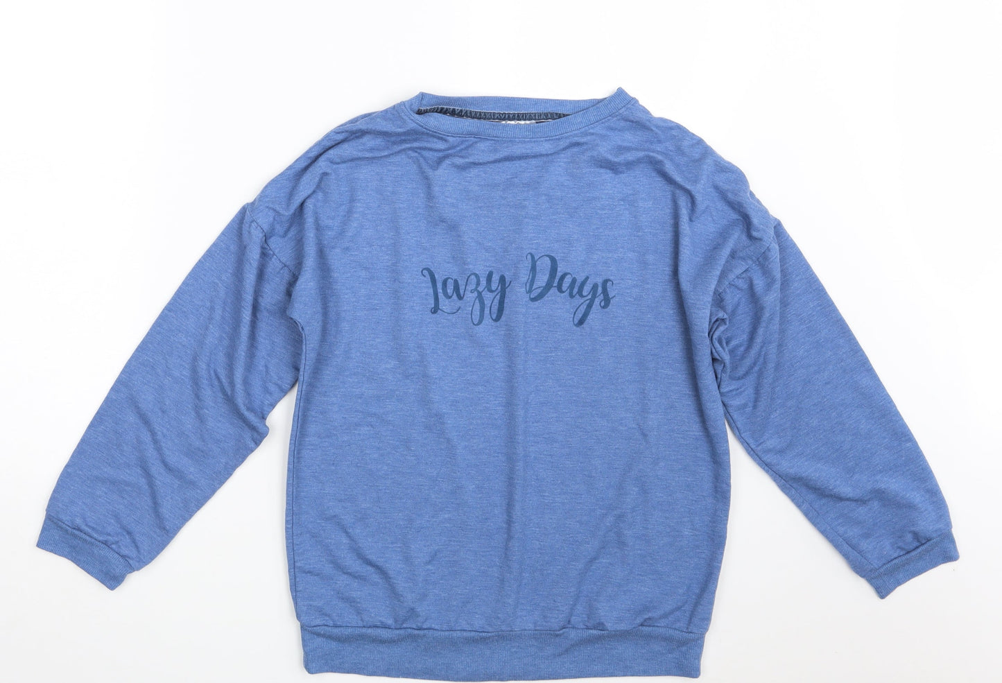 Avenue Womens Blue   Pullover Sweatshirt Size S  - Lazy Days