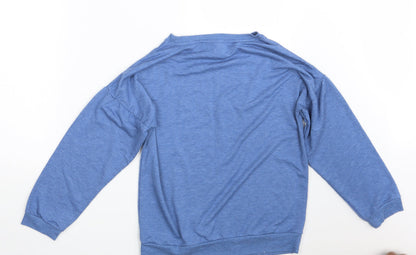 Avenue Womens Blue   Pullover Sweatshirt Size S  - Lazy Days