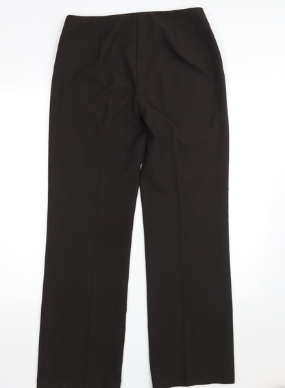 Womens UK Size 10 M&S Regular Fit Dress Pants Black Trousers