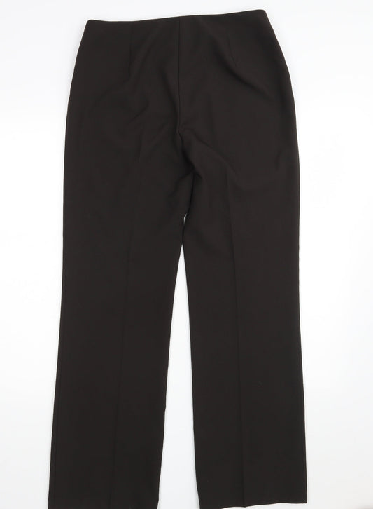 Womens UK Size 10 M&S Regular Fit Dress Pants Black Trousers