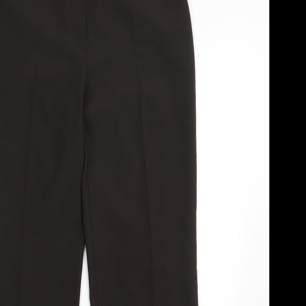 Womens UK Size 10 M&S Regular Fit Dress Pants Black Trousers