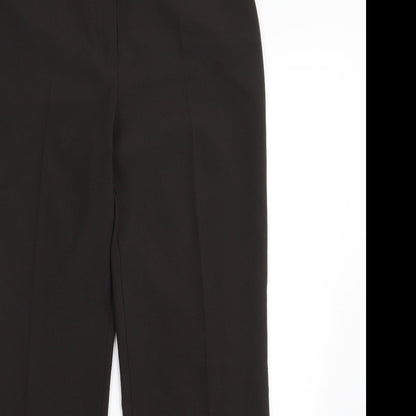 Womens UK Size 10 M&S Regular Fit Dress Pants Black Trousers