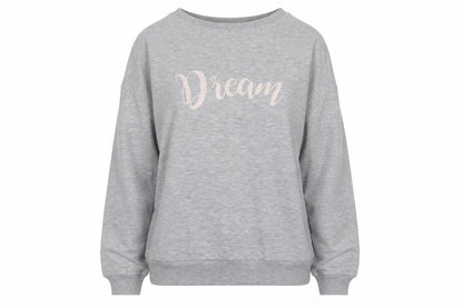 Avenue Womens Grey   Pullover Sweatshirt Size S  - Dream