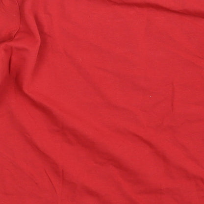 Lilly & Dan Girls Red   Top Pyjama Top Size 9-10 Years  - Seasonal Christmas Festive Holiday