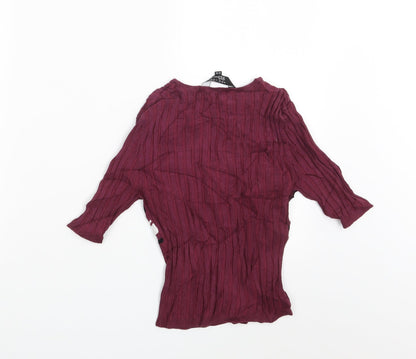 New Look Girls Purple Striped  Pullover Sweatshirt Size 12-13 Years