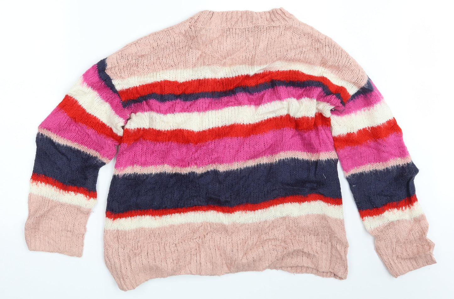 George Womens Multicoloured Striped  Pullover Jumper Size 12