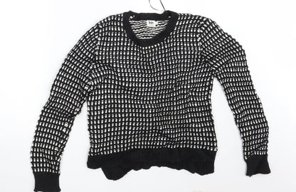 John Lewis Womens Black Polka Dot  Pullover Jumper Size S