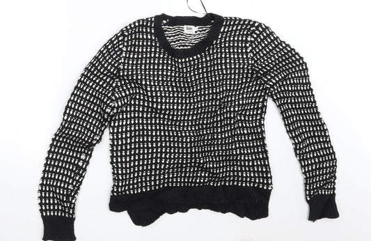 John Lewis Womens Black Polka Dot  Pullover Jumper Size S