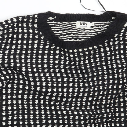 John Lewis Womens Black Polka Dot  Pullover Jumper Size S
