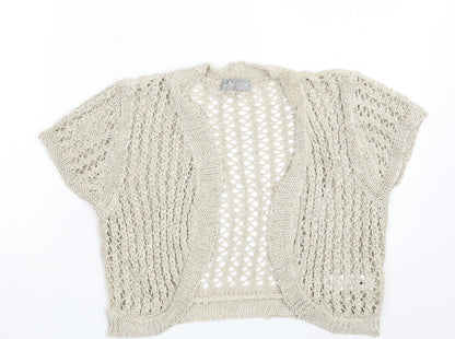 Womens UK Size 14 Per Una Gold Shrug Jumper