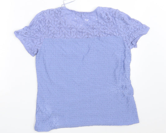 Bonmarché Womens Blue   Basic T-Shirt Size 10