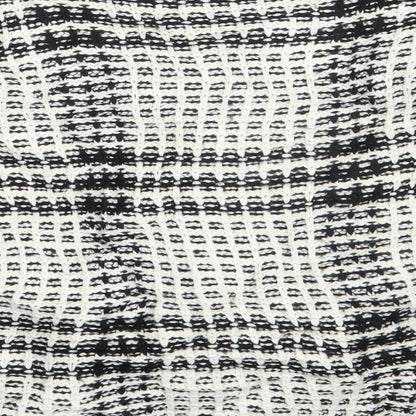 TU Womens White Check  Pullover Jumper Size 14