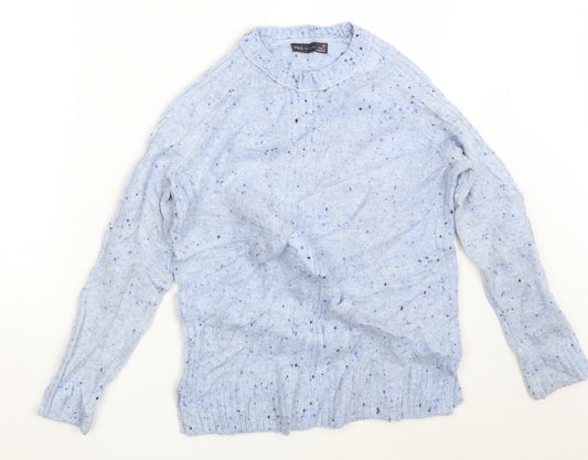 Womens UK Size XS M&S Blue Pullover Jumper