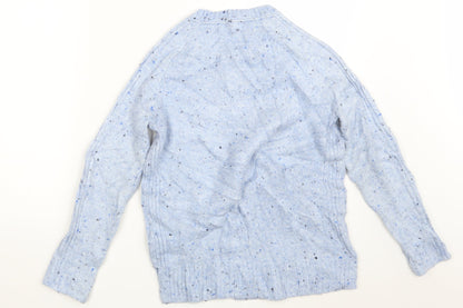 Womens UK Size XS M&S Blue Pullover Jumper