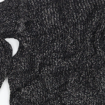 M&S Girls Black   Pullover Jumper Size 12-13 Years