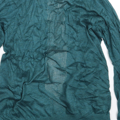 Womens UK Size 12 Miss Selfridge Green Cardigan Jumper